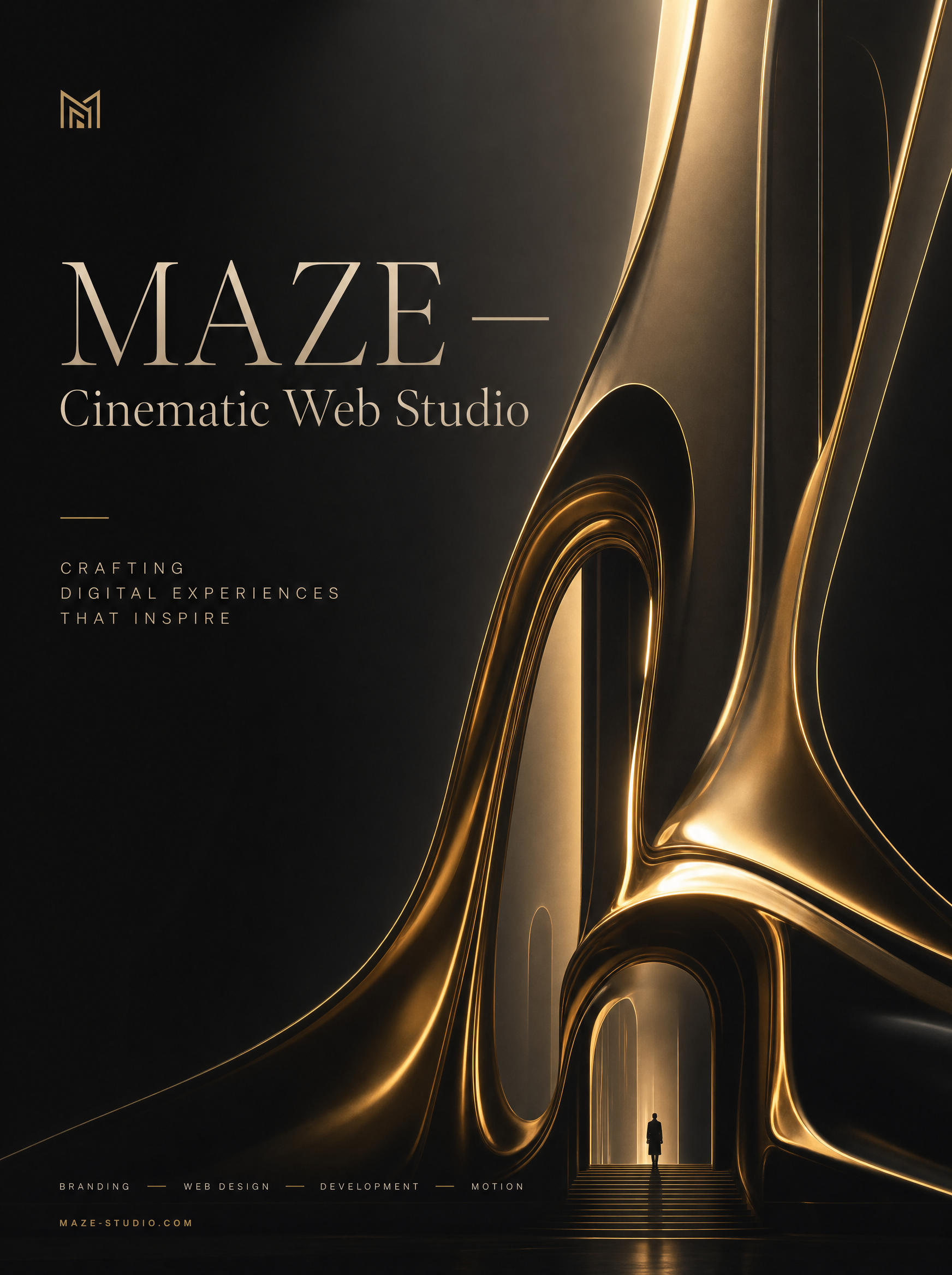 Luxury poster generated by the platform